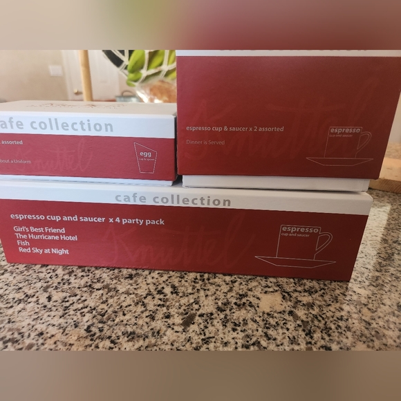 Knuttel Tipperary Crystal 4 set Espresso Cup + saucer - Picture 3 of 3